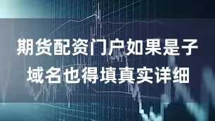 期货配资门户如果是子域名也得填真实详细