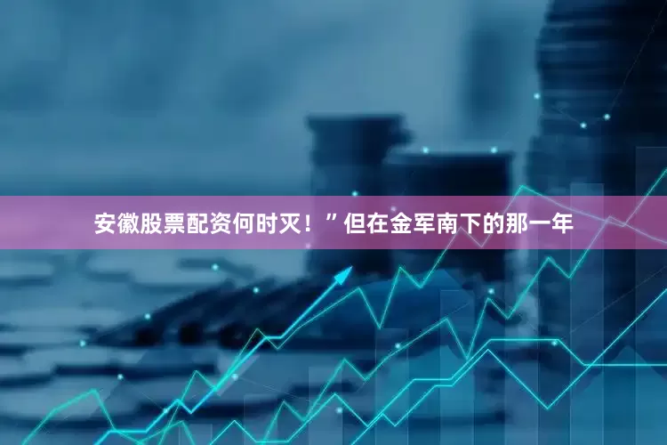 安徽股票配资何时灭！”但在金军南下的那一年
